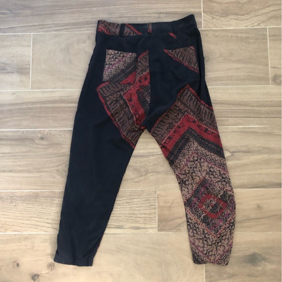 Stone Cold Fox Silk Patterned Pants Size XS/S - Picture 3 of 6